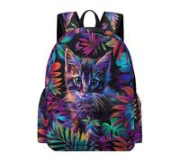 TPISLI Ranzen Katze Design Jungen 6-10 Jahre Rucksack Schule Teenager, Schulrucksack Tier Kätzchen Print Für Mädchen Der 3. Bis 7. Klasse, Leichter Kinder Schulranzen