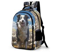 TPISLI Rucksack,Damen & Herren Backpack Mit Tier Hund Aufdruck,Unisex Daypack Schulrucksack, Tagesrucksack Für Freizeit Schule Job