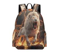 TPISLI Rucksack Löwe Print Kinder Für Mädchen, Ranzen Mit Tier Muster Rucksack Mädchen 9 Jahre Kinderrucksack Jungen 7-12 Jahre Und Leicht