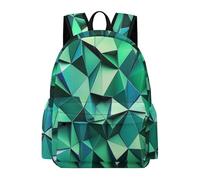 TPISLI Schulranzen Jungen 1-3. Klasse Kinderrucksack Teal Türkis Schul für die Grundschule mit Steinblock Muster Leichter Schultasche für Schule, Reisen & Schulstart