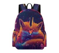 TPISLI Schulranzen Mädchen 1-3. Klasse Leichter Rucksack Fuchs Illustration Kinder Schulrucksack für die Grundschule mit Tier Muster Ranzen für Schule, Schulstart & Reisen