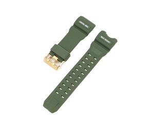 TPU-Harzarmband passend for Casio MUDMASTER GWG-1000, spezielle Schnittstelle, wasserdichtes Ersatz-Uhrenarmband-Zubehör(Army green03)