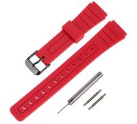 TPU Watch Strap Replacement for Casio F-91W/F-84/F-94/F-105/F-108/A-158watch bands for men and women, 16mm