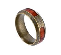 TQWSVUM Herren Wikinger Baum Des Lebens Edelstahlring - Nordische Mythologie Yggdrasil Und Holzeinlage Ring - Handgefertigt Polierter Vintage Charme Straßen Schmuck
