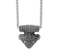 TQWSVUM Nordic Odin Mjölnir Halskette Für Männer - Wikinger Keltischer Knoten Thor's Hammer Edelstahl Anhänger Halskette - Handgemachte Mittelalterliche Vintage Amulett Schmuck
