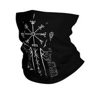 TQWSVUM Viking Vegvisir 3D Gedrucktes Bandana - Nordische Mythologie Grafik Halsmanschette Stretch Gesichtsabdeckung - Multi Kopfbedeckung Atmungsaktiv Angeln Wandern Laufen Radfahren Für Männer