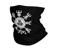 TQWSVUM Viking Vegvisir 3D Gedrucktes Bandana - Nordische Mythologie Grafik Halsmanschette Stretch Gesichtsabdeckung - Multi Kopfbedeckung Atmungsaktiv Angeln Wandern Laufen Radfahren Für Männer