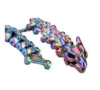 TQWSVUM Wikinger Drachen Armbänder Für Herren - Nordische Mythologie Edelstahlgewebe Drachen Gliederkette Armreif - Mode Tier Punk Charm Ouroboros Amulett Armband Schmuck(Colorful,19CM)