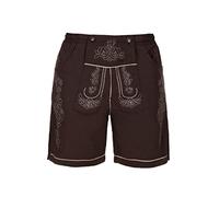Trachten Badeshorts Badehose im Lederhosen Style Large, Braun