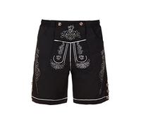 Trachten Badeshorts Badehose im Lederhosen Style XXXX-Large, Schwarz