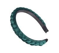Trachten Haarreifen Damen Elegant Dirndl Haarreif Geflochten Dirndl Haarschmuck für Oktoberfest Zubehör Samt Flechtoptik Haarreif Breiter Haarreifen Elastische Criss Cross Haarbänder