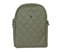 Trachten Handtasche "Emma" | Dirndl Umhängetasche mit Hirsch Applikation (Olivgrün)