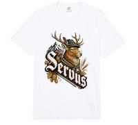 Trachten Hirsch Servus Mit Trachtenhut Alpen Bayern Comfort Colors Adult Heavyweight T-Shirt