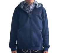 Trachten-Jacke Kinder Jungen Mädchen Sweatjacke Dunkelblau, Gr. 140