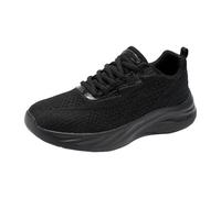 trachten sneaker damen Sneaker Elegant Leicht Orthopädische Schuhe Bequem Rutschfeste Walkingschuhe Leichte Breite Füße Laufschuhe Arch Support Straßenlaufschuhe orthofeet schuhe damen Schwarz 39