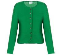 Trachten Stoiber Damen Strickjacke, grün, Linksstrick, Metallknöpfe, vielseitig kombinierbar (DE/NL/SE/PL, Numerisch, 34, Regular, Regular, Kellygrün)