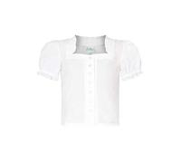 Trachten Stoiber Mädchen Mädchen Trachten-Bluse weiß, WEIß, 98