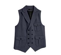 Trachten Westen, Herren-Strickweste im Fischgrätmuster: Klassische Weste mit moderner Strickstruktur für Freizeit Business. Atmungsaktiv, von Vik-Fit.