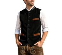 Trachten Westen, Oberbekleidungsweste im Cord-Design für das Oktoberfest: Ärmellose Jacke für lässige Outdoor-Aktivitäten und Festliche Anlässe