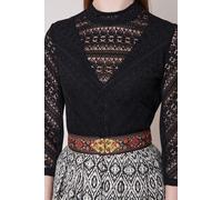 Trachtenbluse HERMINA - Krüger Collection - 282065-000-0004 Schwarz - Gr. - 46