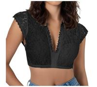 Trachtenbluse Schwarz Spitze Schulterfreie Blusen Damen Weiß Bluse Mit Stehkragen Dirndl Beige Dirndlbluse Weiss 32 Top Sommer Xs 34 Langaermlig 48 Strickjacke Dreiviertelarm Tracht Puffaermel