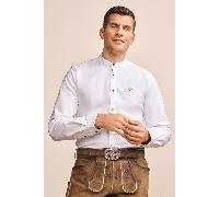Trachtenhemd RYAN - Krüger Buam - 901401-000-0107 Weiß-Braun - Gr. - XXL