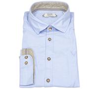 Trachtenhemd - Slim Fit - Kentkragen - hellblau Pure