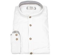 Trachtenhemd - Slim Fit - Stehkragen - weiß Pure