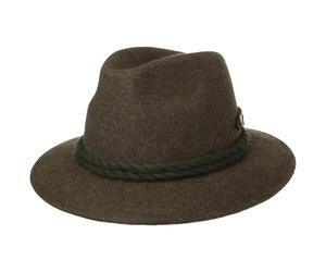 Trachtenhut mit Zierknöpfen braun L (58-59 cm)