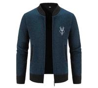 Trachtenjacke Herren,Trachtenjacke Herren Cardigan Strickjacken Oktoberfest Trachtenjanker Mit Reissverschluss Leicht Tracht Jacke Modern Trachten Janker Freizeitjacke Männer Pullover Herrenkleidung