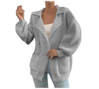 Trachtenjacken & -Strickjacken Damen Strick Cardigan Baggy Übergangsjacke Freizeit Komfortabel Strickmantel Elegant Elastizität Pullover Leicht Trachtenjacke Mode Lange Ärmel Wintermantel Winterjacke
