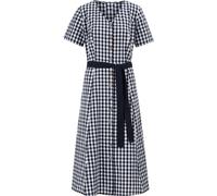 Trachtenkleid marine-weiß-kariert 54 Baumwolle, Polyester
