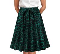 Trachtenrock Damen Knielang Dirndl Rock Aus Jacquad Dirndlschürzen Mit Schleife Dirndlrock Midirock Oktoberfest Faltenrock Trachtenkleid Trachten Vintage