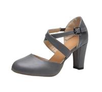 Trachtenschuhe Damen Dirndl Chunky Pumps Breite Füße Absatzschuhe Rockabilly Sommer Hohe Schuhe Oktoberfest Spangenpumps Elegant Festliche Hochzeitsschuhe Modern