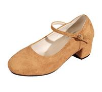 Trachtenschuhe Damen Dirndl Schuhe Elegant Und Bequem Trachten Oktoberfest Mit Riemchen Blockabsatz Pumps Absatzschuhe Festliche Keilpumps Hochzeit High Heels Hochzeitsschuhe