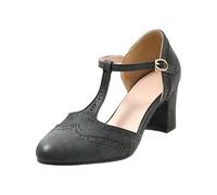 Trachtenschuhe Damen Pumps Trachten Riemchenpumps Dirndl Rockabilly Schuhe Festliche Brautschuhe Oktoberfest Tanzschuhe Bequem High Heels Mary Janes Elegant Absatzschuhe