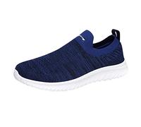 trachtenschuhe herren Herren Sommer Sneaker Anti-Rutsch Turnschuhe Mesh Freizeitschuhe Schnürung Slip In Schlupfschuhe Laufschuhe Bequem Sportschuhe Walkingschuhe schuhe zum reinschlüpfen Blau 42