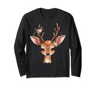 Trachtenshirt Damen Reh T-Shirt Kinder Hirsch Trachten Langarmshirt