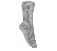 Trachtensocken mit Edelweiß für Damen und Herren grau, 39-42