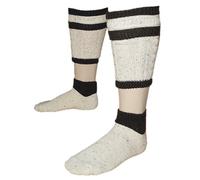 Trachtensocken Trachten-Loferl 2teilig Gr.39-48 Wadenwärmer für Lederhose Tracht Loiferl mit Wolle Socken kurz Strümpfe Stutzen beige creme natur Trachtenstrümpfe Trachtenstutzen, Sockengröße:43-46