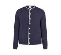 Trachtenstrickjacke SPIETH & WENSKY "Spieth & Wensky Strickjacke Klemens", Herren, Gr. XXL, blau (nachtblau), Obermaterial: 50% Wolle WO. 50% Polyamid PA., uni, regular fit, Strickjacken, mit Stehkrag