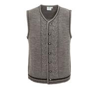 Trachtenstrickjacke SPIETH & WENSKY "Strickweste FELD", Herren, Gr. L, grau (hellgrau), Obermaterial: 70% Polyacryl PAN. 30% Wolle WO., Strickjacken (35564009-L) hellgrau