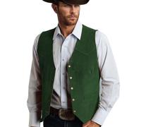 Trachtenweste Herren Wildleder Weste, Samt Trachten Westen, Ärmellose Trachtenjacke Slim Fit Oktoberfest Outfit Vintage Herrenweste Elegant Trachten Outfit Trachtensakko Trachtenmode Trachtenhem