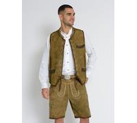 Trachtenweste JCC "31023206", Herren, Gr. 48, beige (sand), Obermaterial: 100% Leder (Ziege); Futter: 100% Polyester, Westen (79891013-48) sand