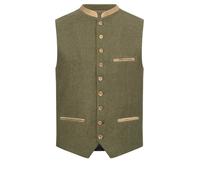 Trachtenweste NÜBLER "Trachten Gilet Gustl", Jungen, Gr. 56, grün, Obermaterial: 50% Polyester PES. 50% Viskose CV. 50% Polyester PES. 50% Viskose CV., Westen (40782539-56) grün