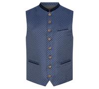 Trachtenweste NÜBLER "Trachtengilet Kaale", Herren, Gr. 48, blau, Obermaterial: 70% Polyester PES. 30% Viskose CV., Westen (70103005-48) blau