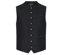 Trachtenweste NÜBLER "Trachtengilet Kurt", Herren, Gr. 46, schwarz, Obermaterial: 77% Polyester PES. 23% Viskose CV., Westen (58749429-46) schwarz