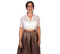 Trachtl-Claudia Dirndl Bluse Damen,Dirndlbluse Spitze,Dirndl Bluse, Dirndlblusen,Dirndlbluse Hat Einen Eleganten V-Ausschnitt gr. 34-44 (36)