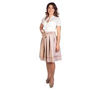 Trachtl Dirndl Rock Trachtenrock Oktoberfest RÖCKE Knielang (36, ALTWEISS/Champagner)