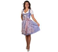 Trachtl - Midi Dirndl Alissa Trachtenkleid Dirndl Damen 2. TLG- Set Trachtenkleid in 3 Farben und Schürze